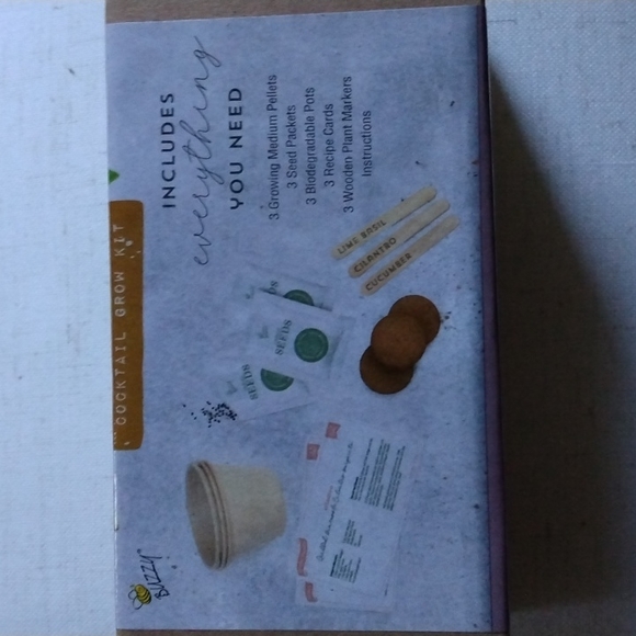 The Tipsy Gardener Botanical Margarita Grow Kit CILANTRO, CUCUMBER & LIM… - Picture 3 of 5